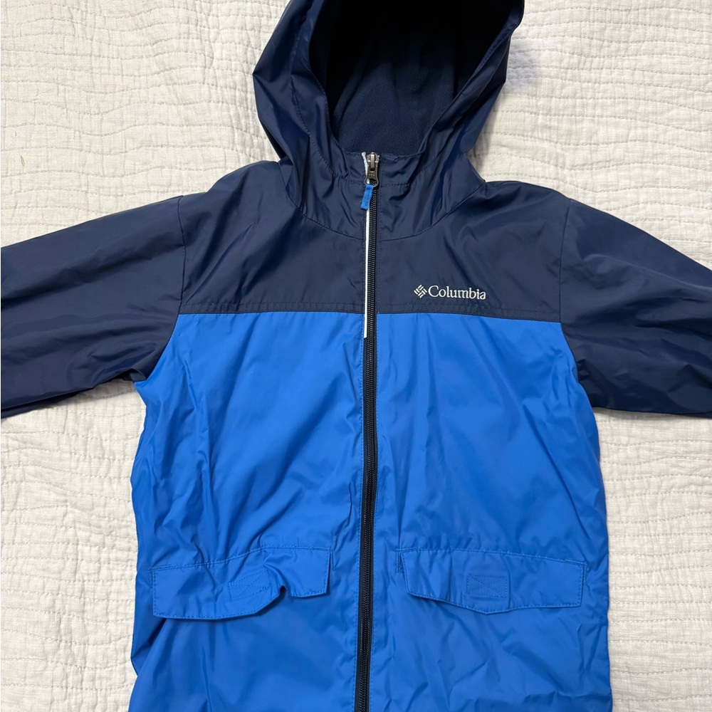 Columbia Kids Two-Tone Blue Raincoat